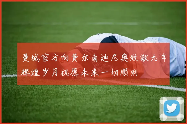 曼城官方向费尔南迪尼奥致敬九年辉煌岁月祝愿未来一切顺利
